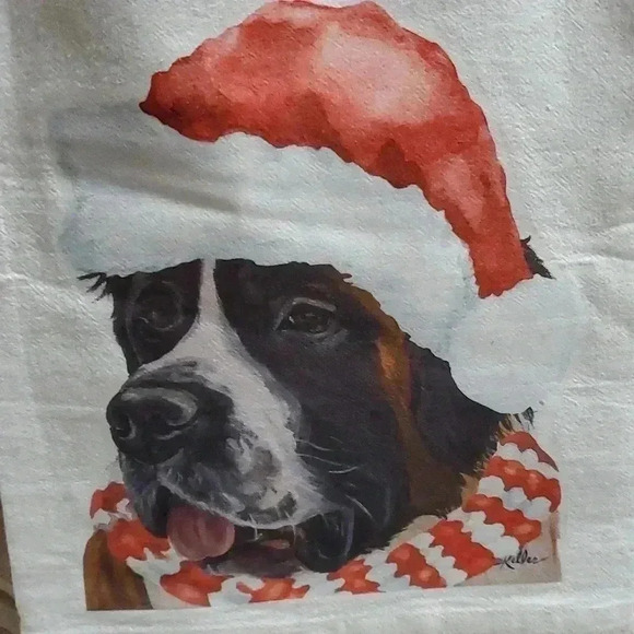St Bernard kitchen towel - Picture 2 of 5
